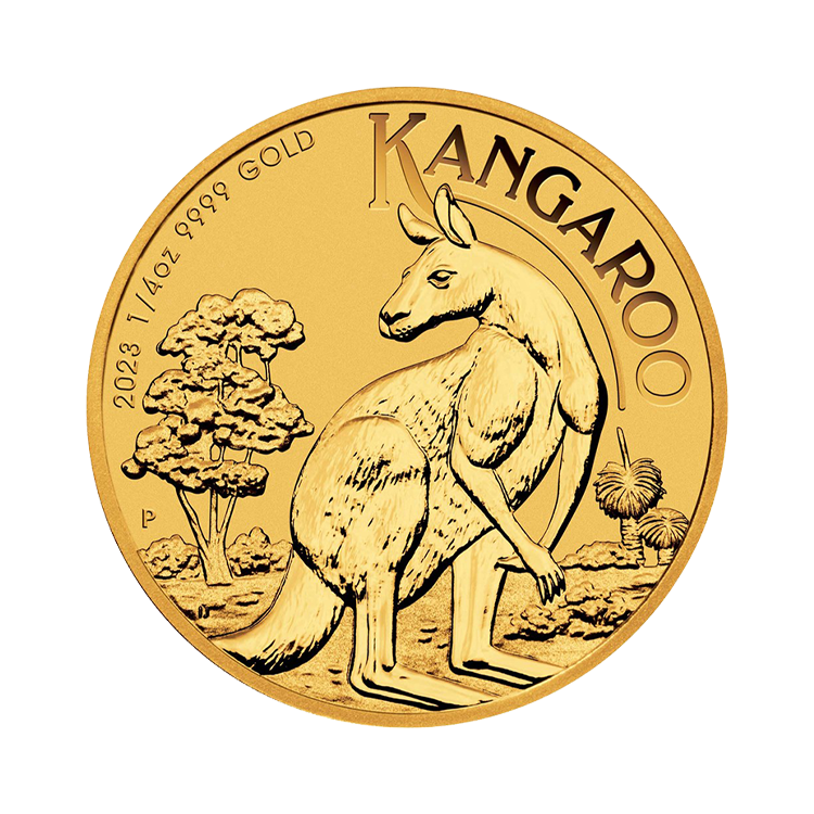 1/4 troy ounce Kangaroo 2023 voorkant