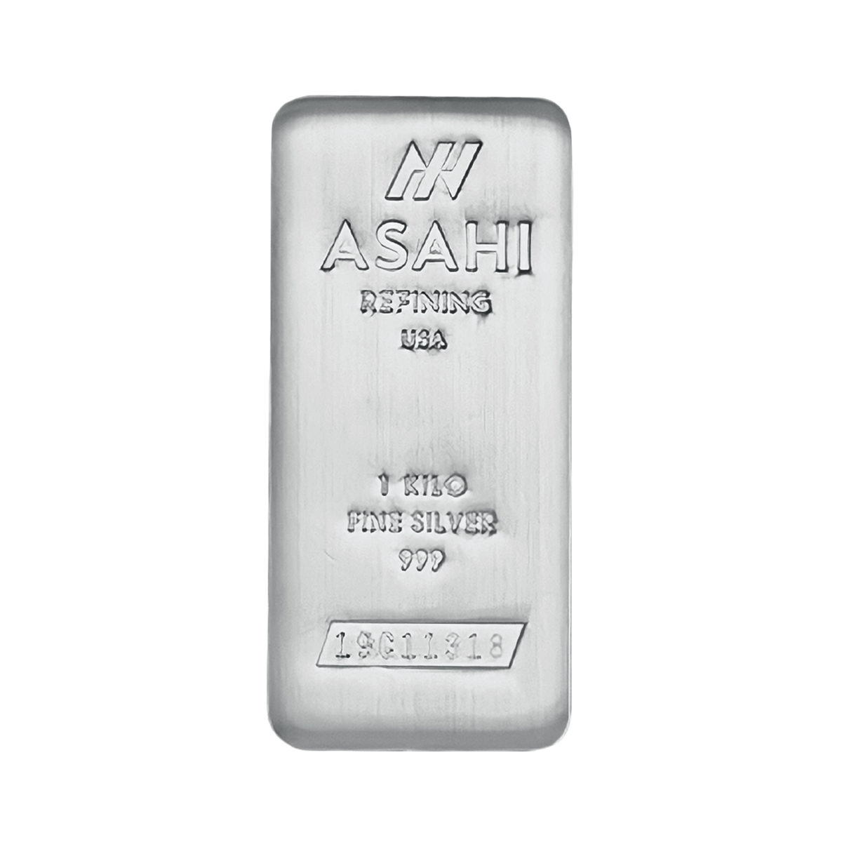 Asahi zilverbaar 1 kilogram BTW vrij