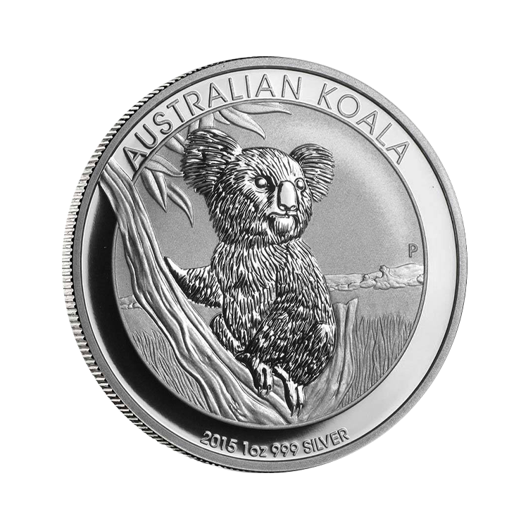 1 troy ounce zilveren Koala munt 2015 voorkant