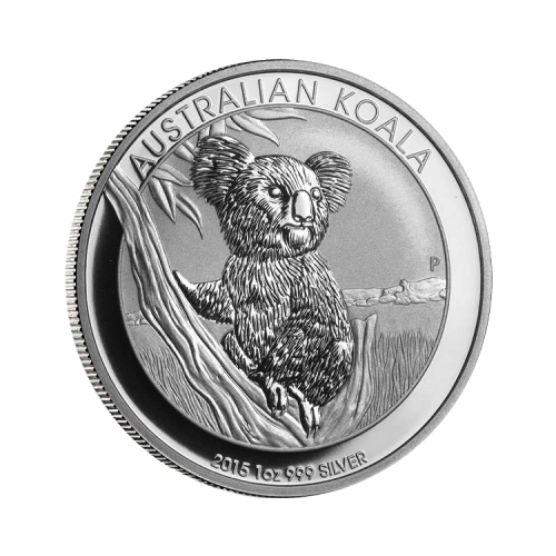 1 troy ounce zilveren Koala munt 2015 voorkant