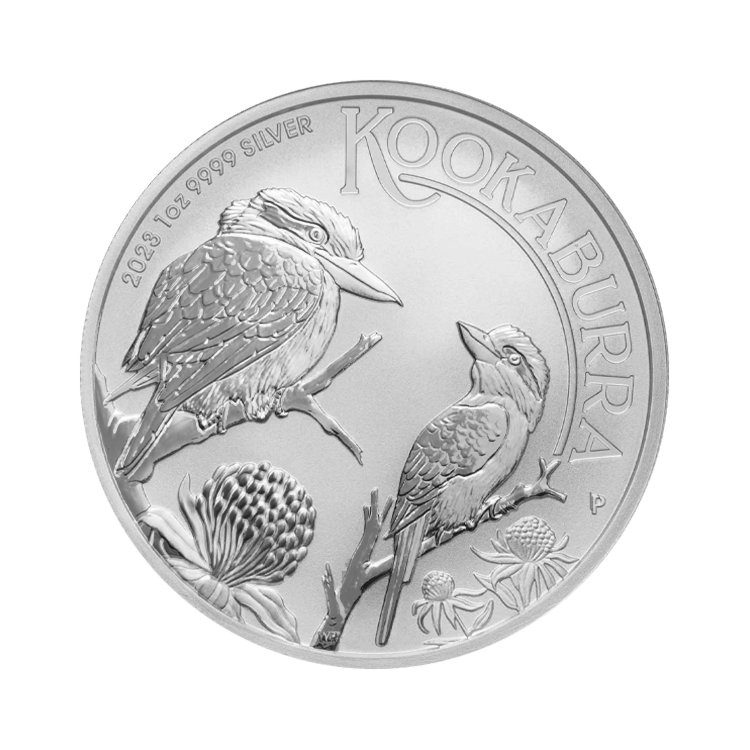 1 troy ounce zilveren Kookaburra munt 2023 voorkant