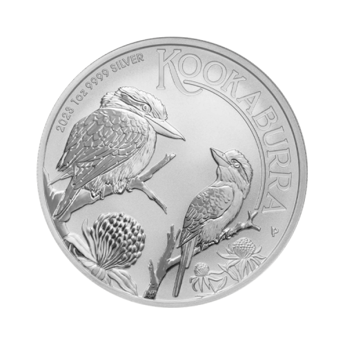 1 troy ounce zilveren Kookaburra munt 2023 voorkant