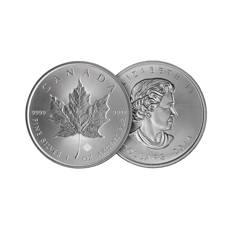 Ontwerp 1 troy ounce zilveren Maple Leaf munt