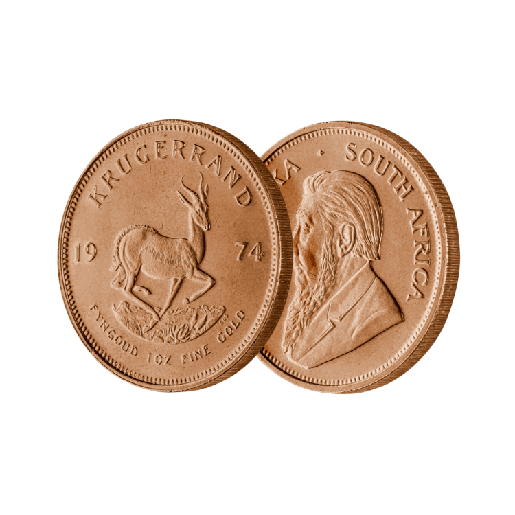 Ontwerp 1 troy ounce gouden Krugerrand munt