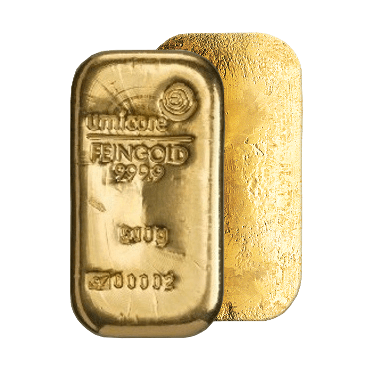 Voor- en achterzijde 500 gram Umicore