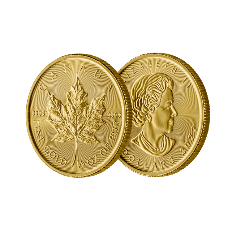 1/2 oz gouden Maple Leaf munt