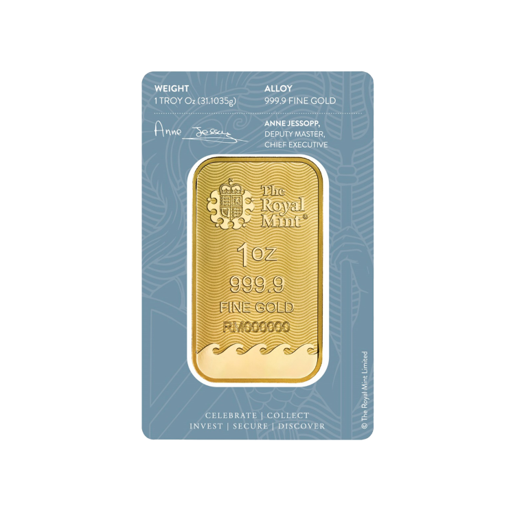Echtheidscertificaat Britannia goudbaar 1 troy ounce