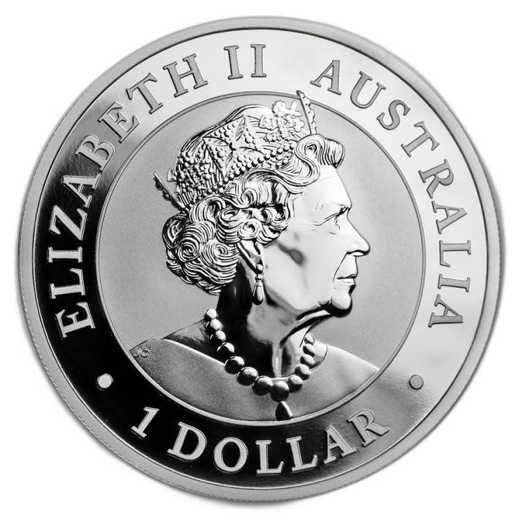 1 troy ounce zilveren Koala munt 2019 achterkant