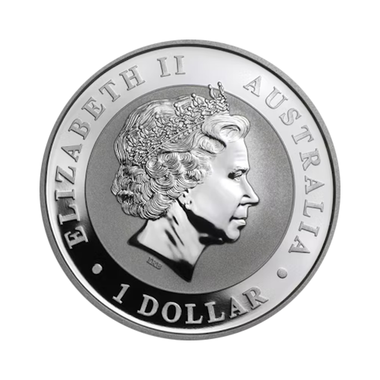 1 troy ounce zilveren Koala munt 2014 achterkant