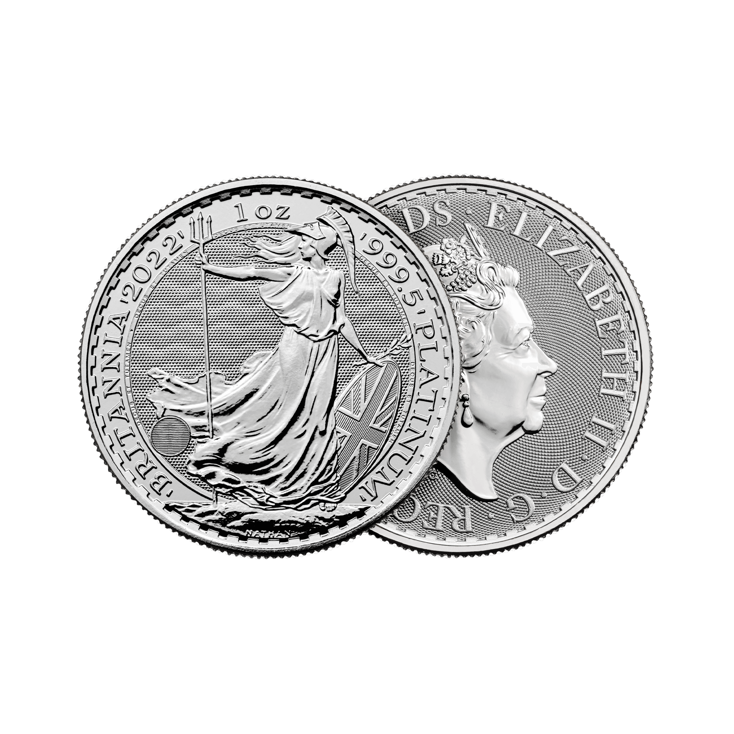 1 oz platina Britannia munt