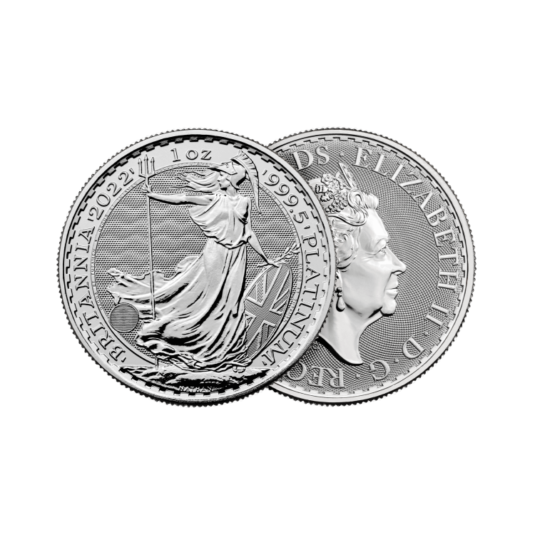 1 oz platina Britannia munt