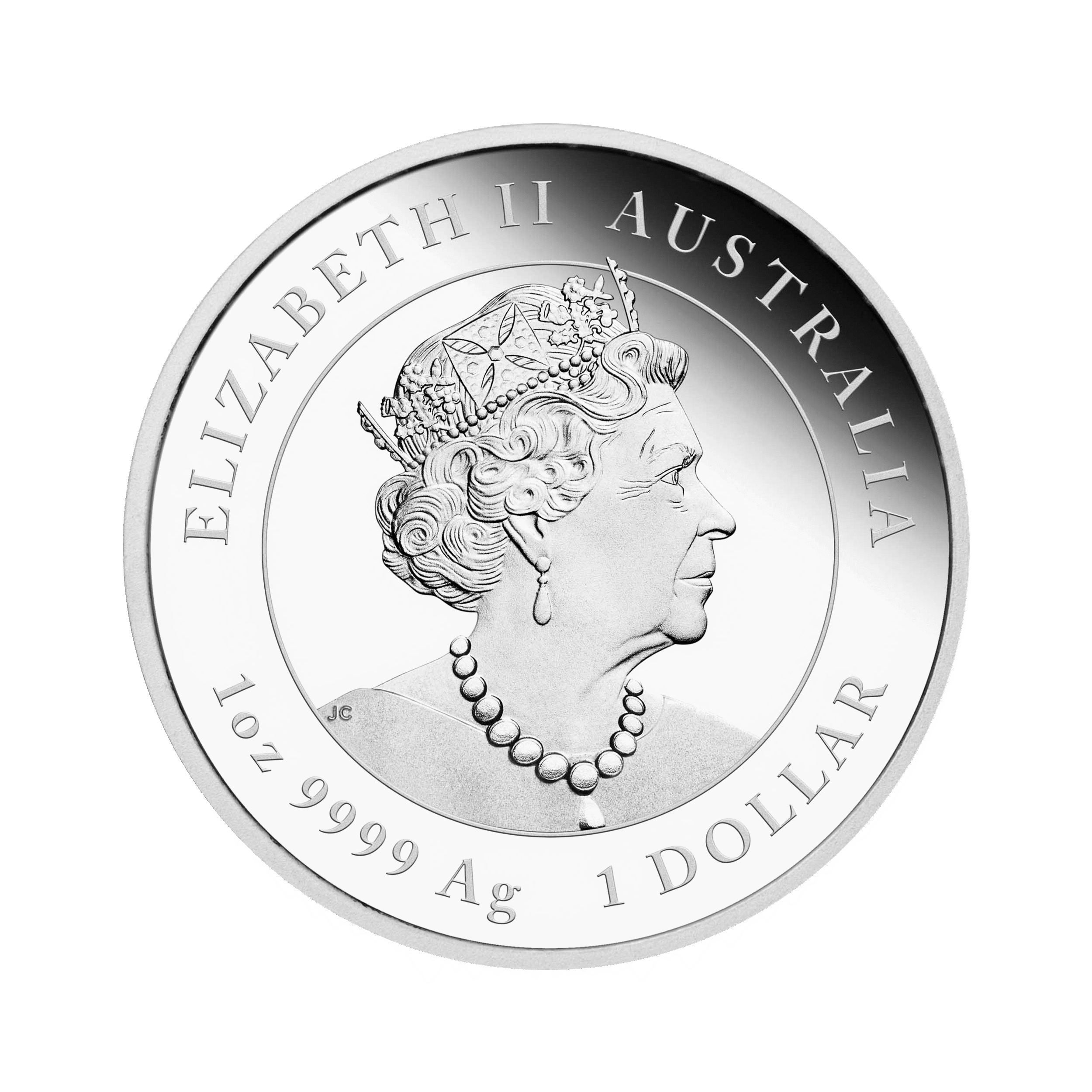 1 troy ounce zilveren Lunar munt 2021 Year of the Ox Proof achterkant
