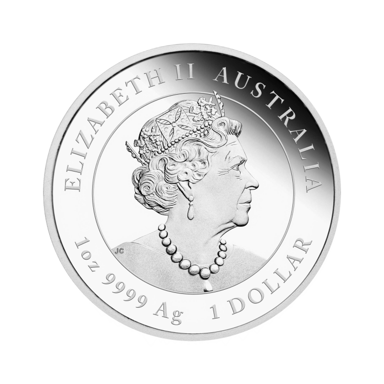 1 troy ounce zilveren Lunar munt 2021 Year of the Ox Proof achterkant