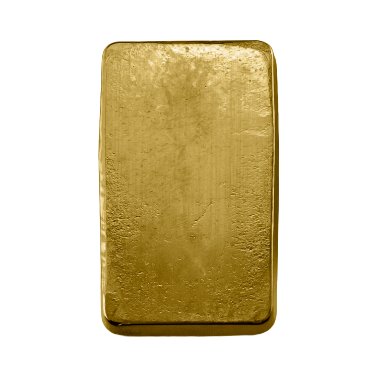 Achterkant Goudbaar 250 gram Degussa