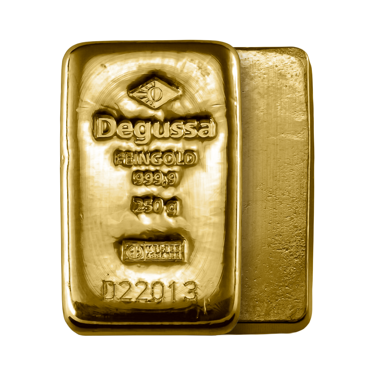De Goudbaar 250 gram Degussa