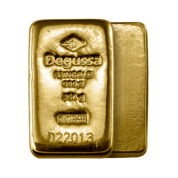 De Goudbaar 250 gram Degussa