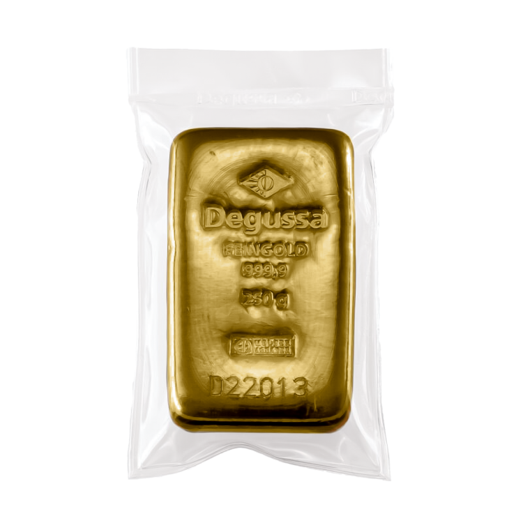 Seal Goudbaar 250 gram Degussa