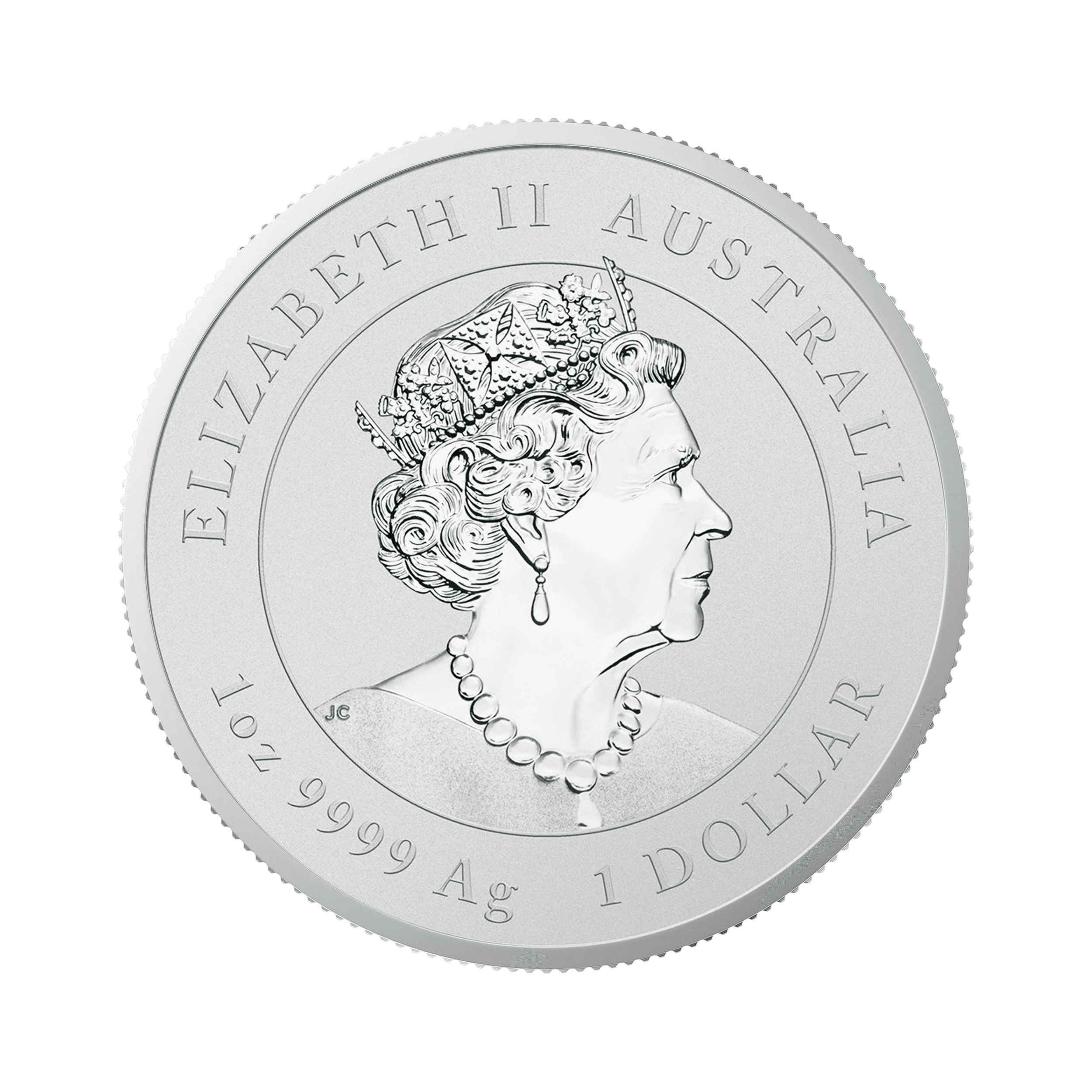 1 troy ounce zilveren Lunar munt Year of the Ox 2021 achterkant
