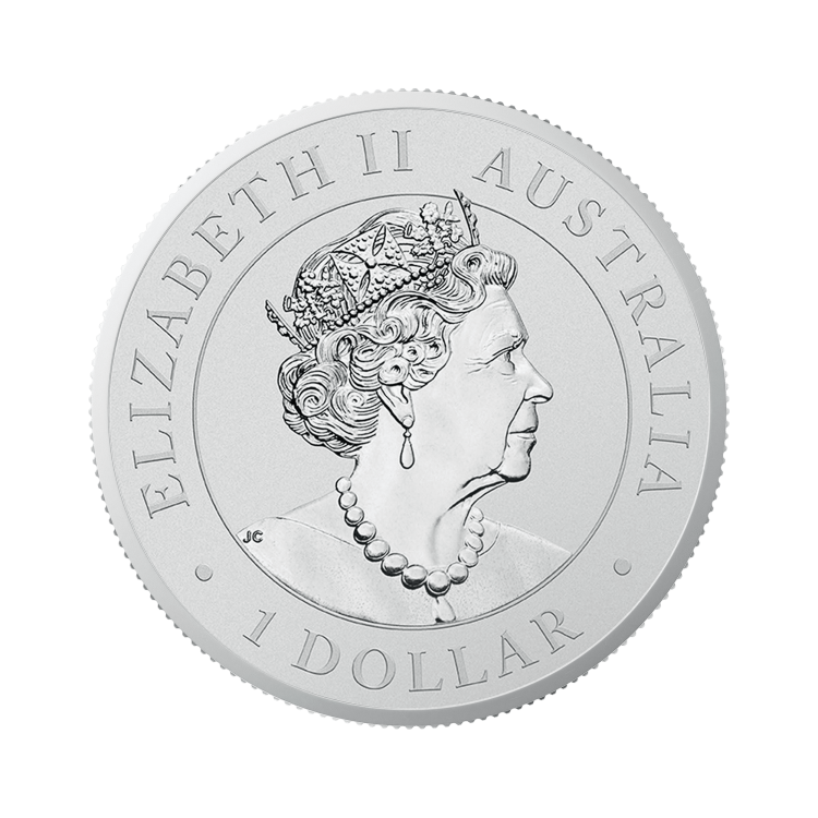 1 troy ounce zilveren Koala munt 2022 achterkant