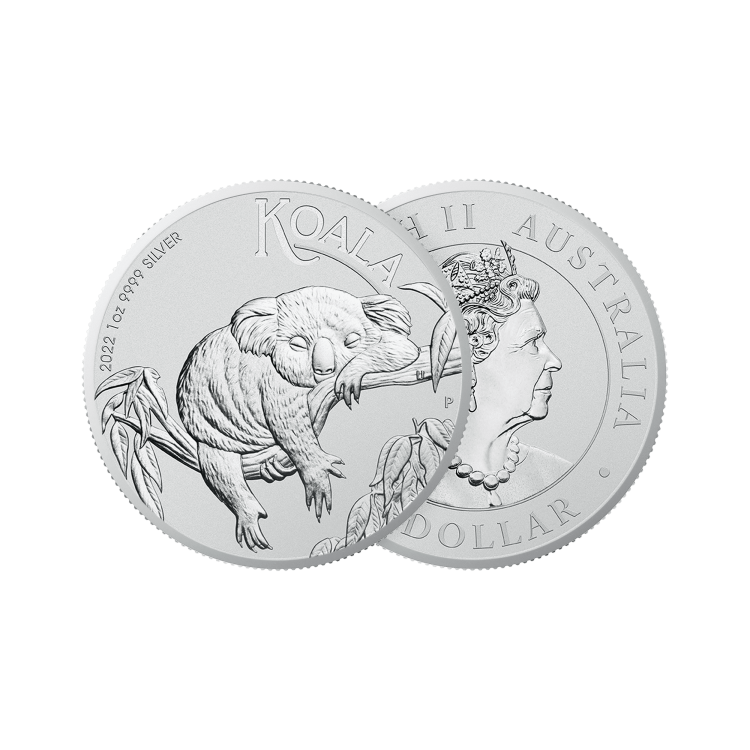 1 troy ounce zilveren Koala munt 2022 perspectief 1