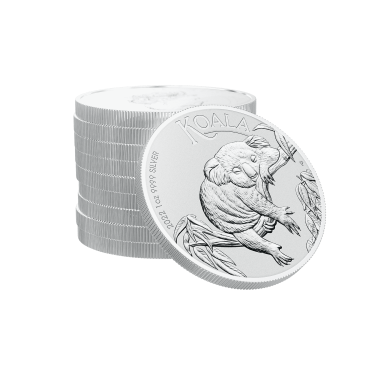 1 troy ounce zilveren Koala munt 2022 perspectief 3