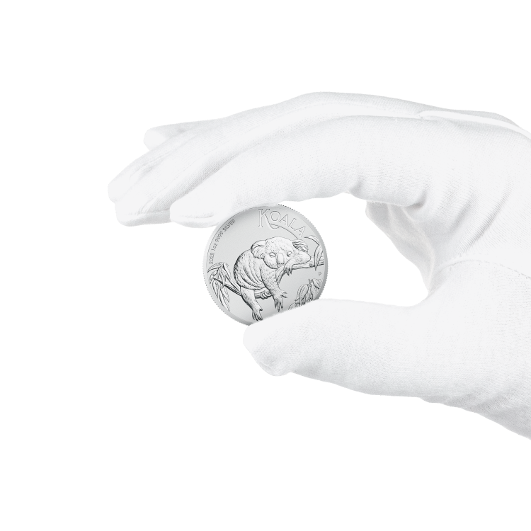 1 troy ounce zilveren Koala munt 2022 perspectief 4