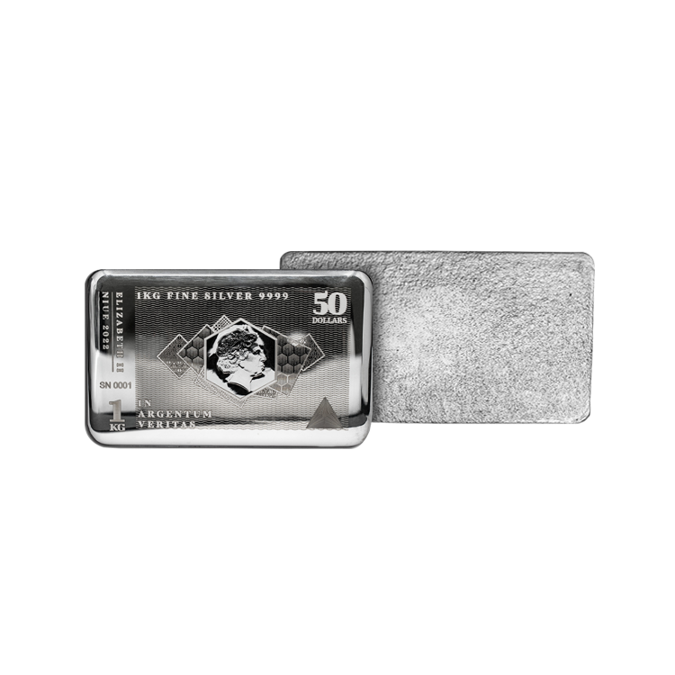 1 kilo zilveren muntbaar Silvernote perspectief 2