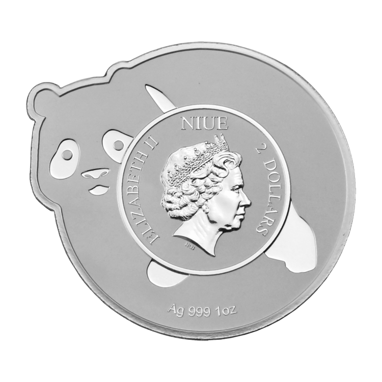 1 troy ounce zilveren Make a Great Figure-Panda achterkant