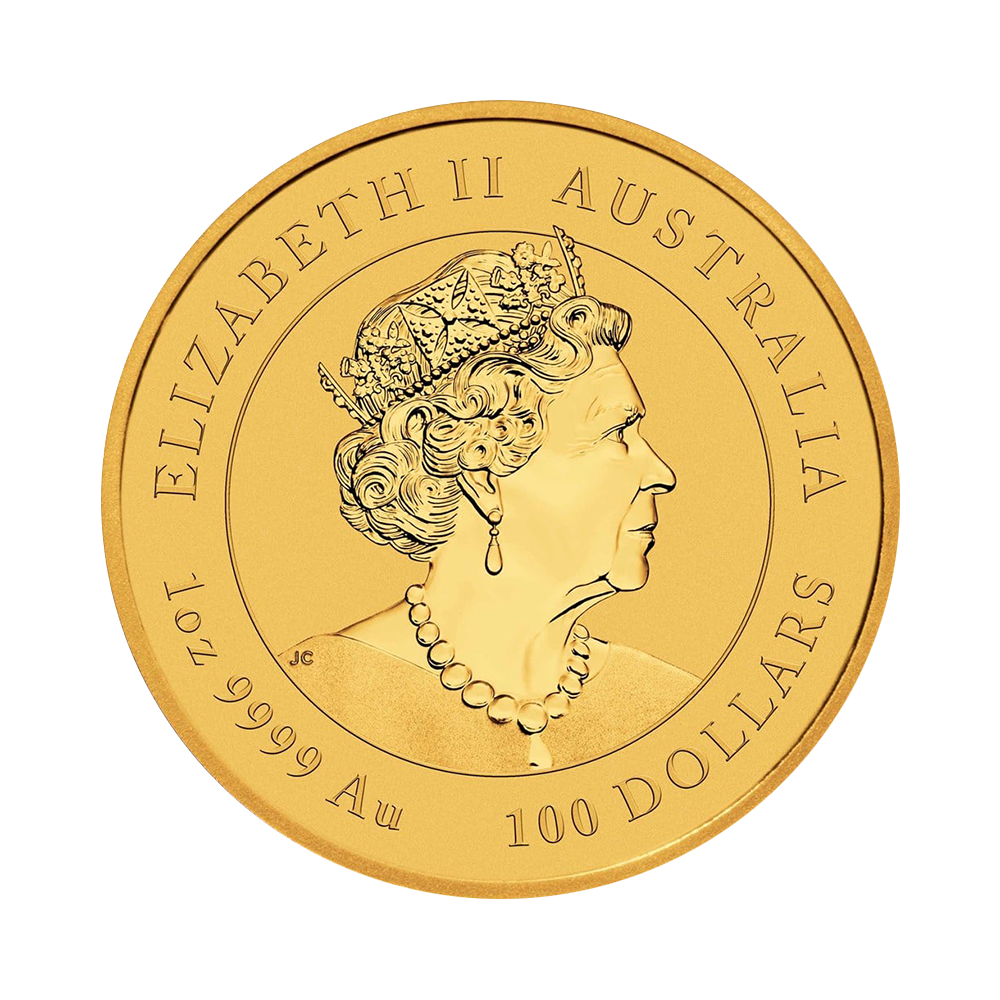 1 troy ounce gouden munt Lunar Year of the Rabbit 2023 achterkant
