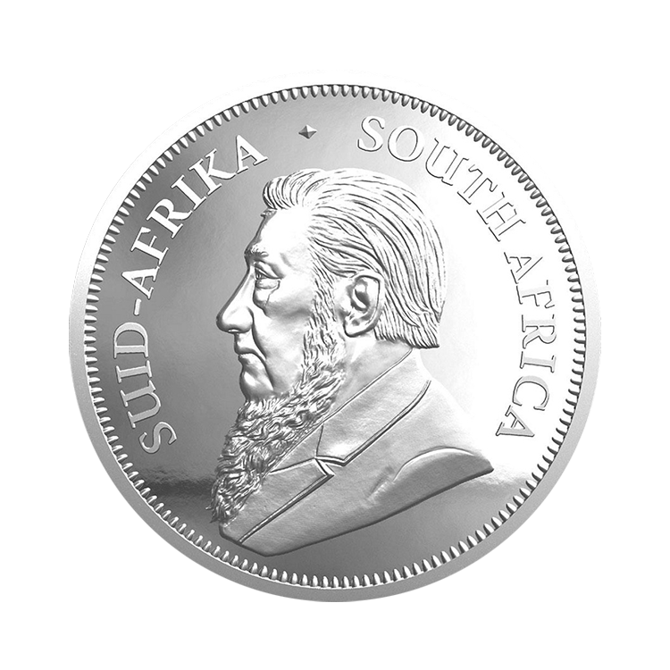 2 troy ounce zilveren Krugerrand proof 2023 achterkant