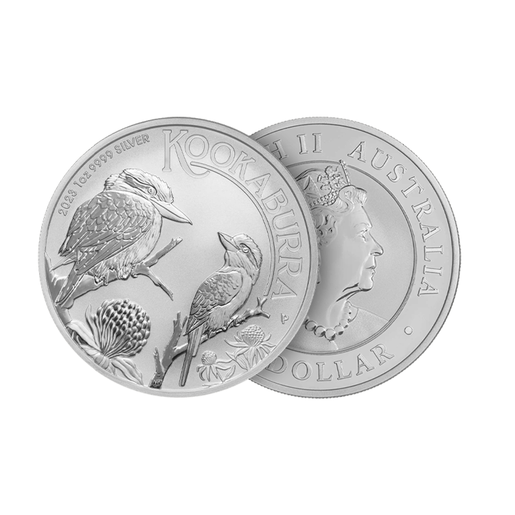 1 troy ounce zilveren Kookaburra munt 2023 perspectief 1