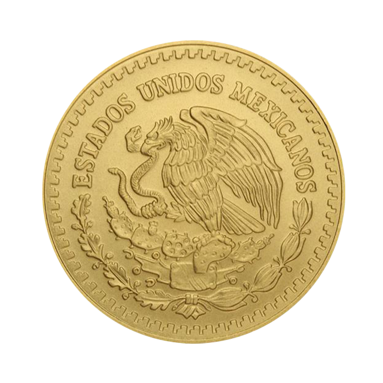 1/2 troy ounce gouden munt Mexican Libertad achterkant