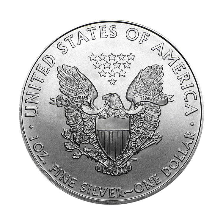 American Silver Eagle achterkant