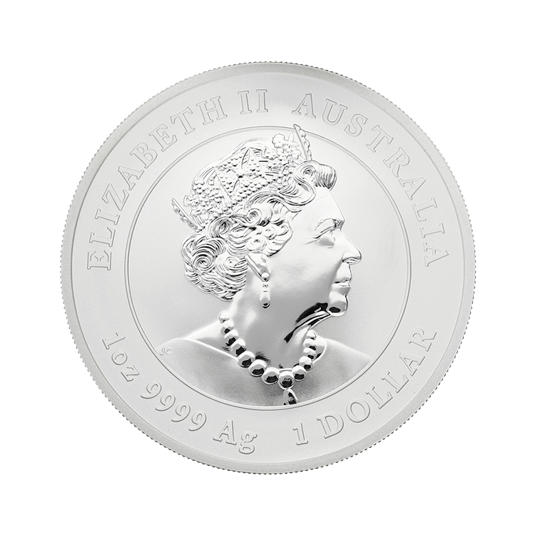 1 troy ounce zilveren Lunar munt Year of the Mouse 2020 achterkant