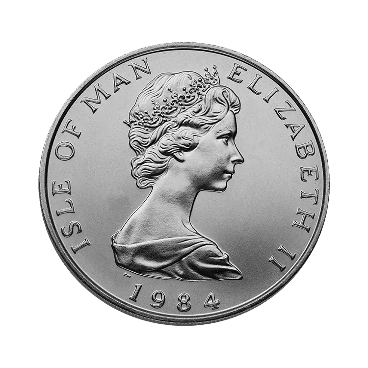 1 troy ounce platina Noble munt achterkant