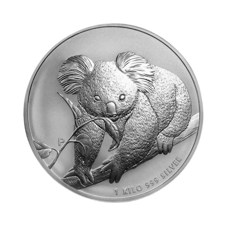 1 kilo zilveren Koala munt 2010 voorkant