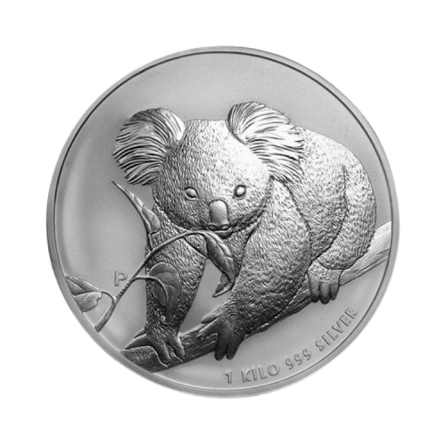 1 kilo zilveren Koala munt 2010 voorkant