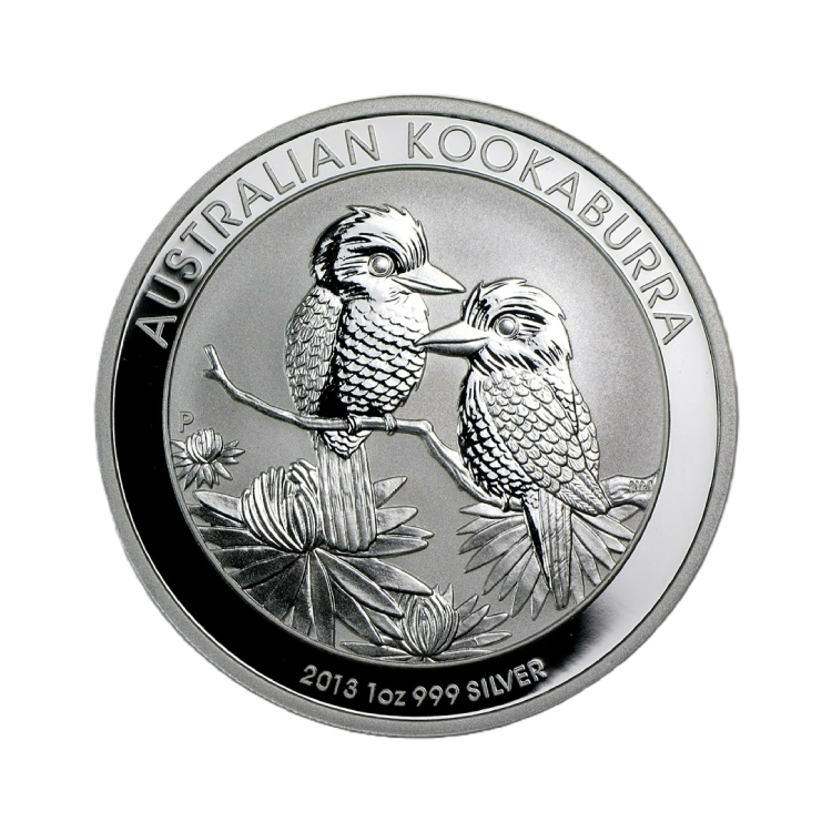 1 troy ounce zilveren Kookaburra munt 2013 voorkant