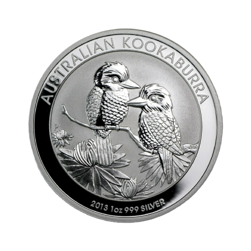 1 troy ounce zilveren Kookaburra munt 2013 voorkant