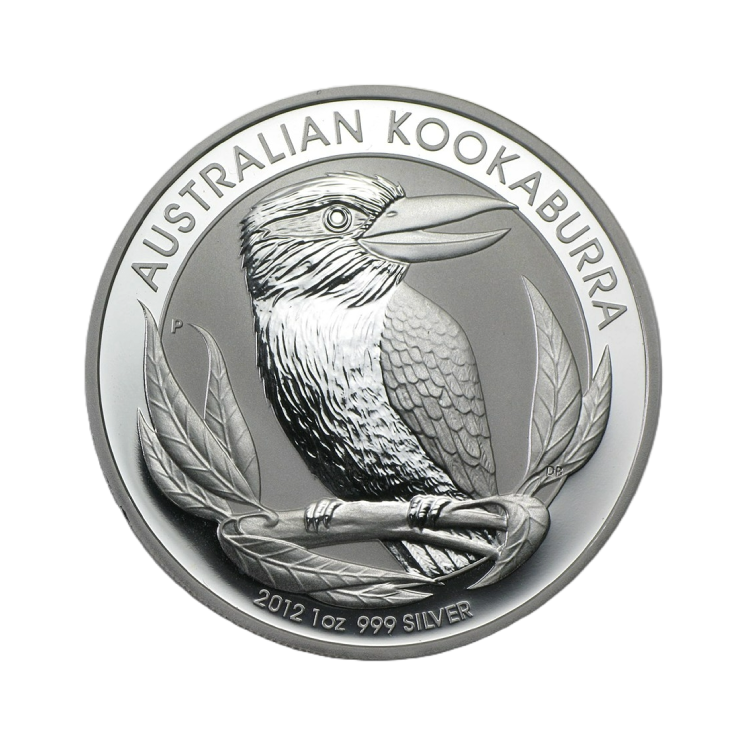 1 troy ounce zilveren Kookaburra munt 2012 voorkant