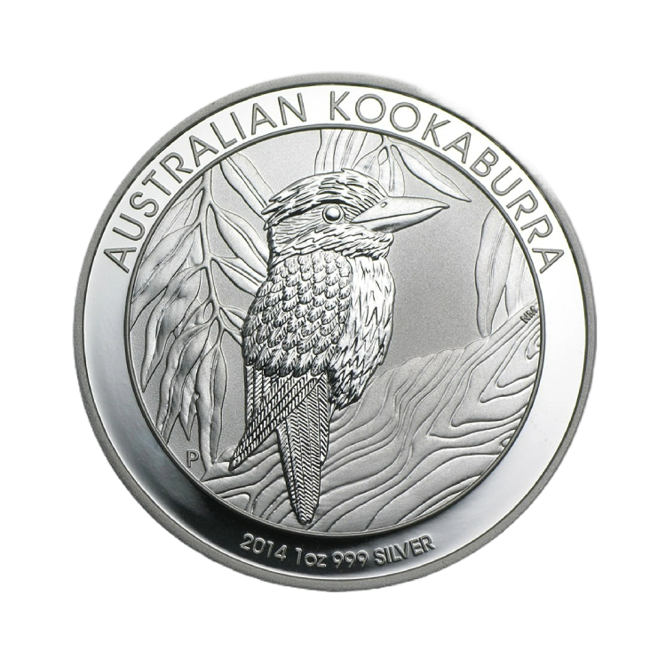 1 troy ounce zilveren Kookaburra munt 2014 voorkant