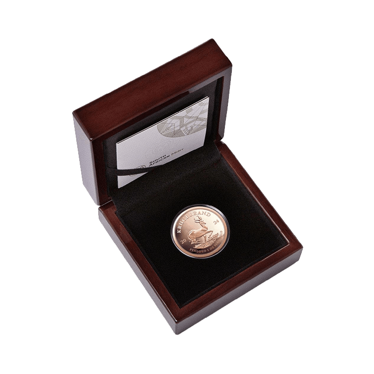 1 troy ounce gouden munt Krugerrand 2024 Proof perspectief 2