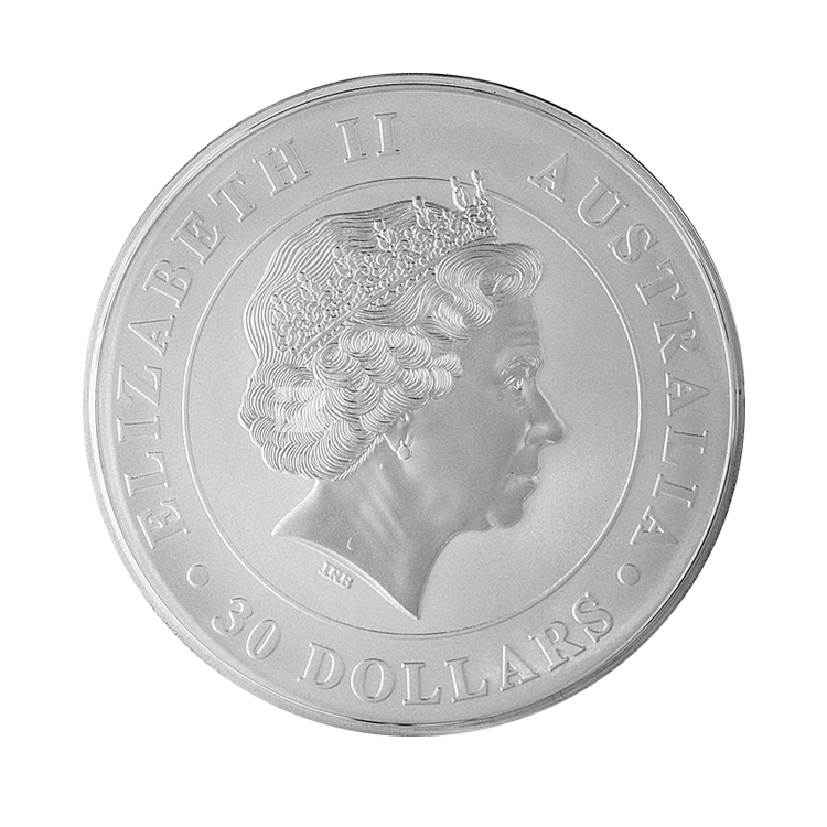 1 kilo zilveren Koala munt 2012 achterkant