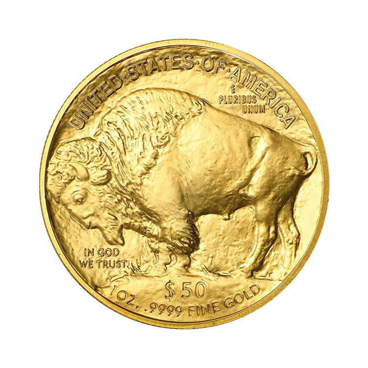 1 troy ounce gouden American Buffalo munt voorkant