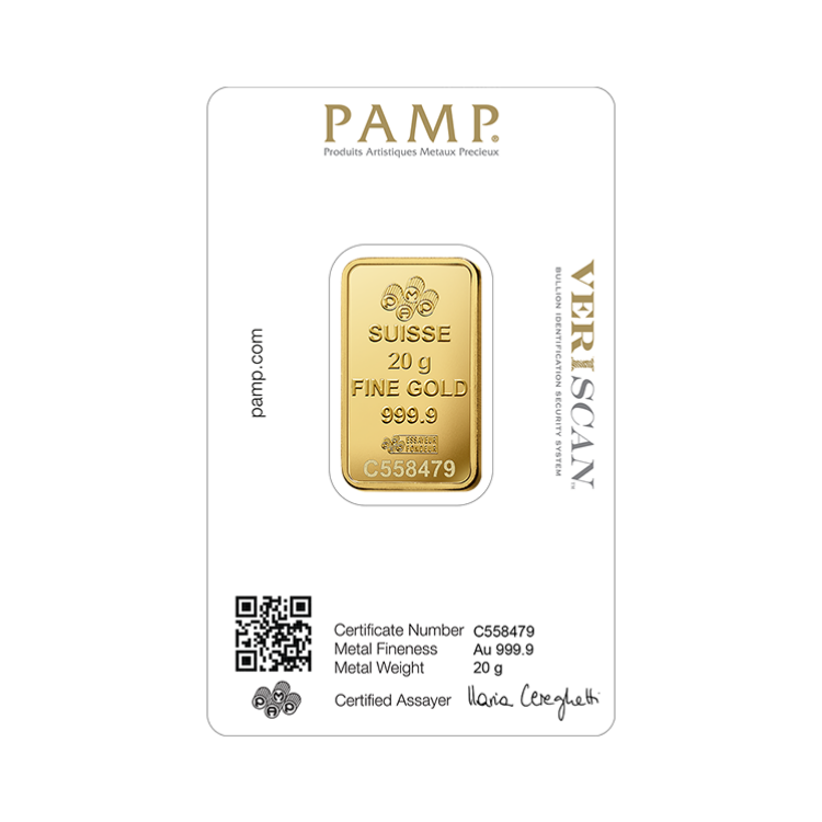 20 gram pamp suisse goudbaar