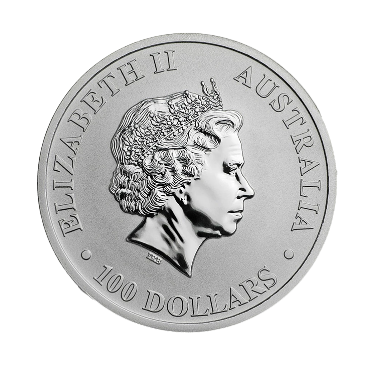 1 troy ounce platinum Kangaroo obverse