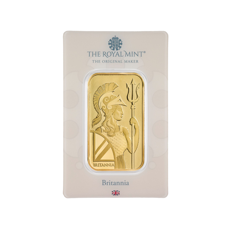 Britannia goudbaar 1 troy ounce voorzijde
