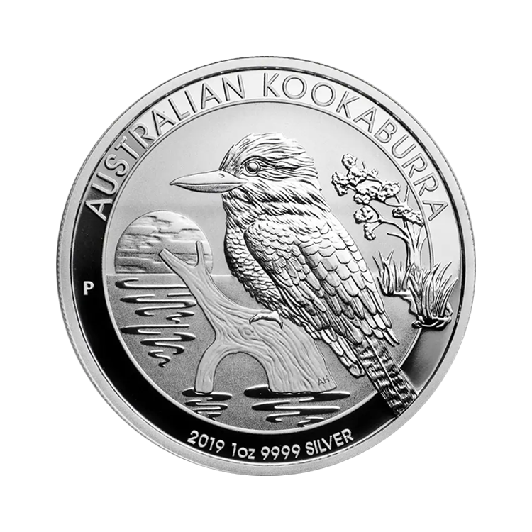 1 troy ounce zilveren Kookaburra munt 2019 voorkant