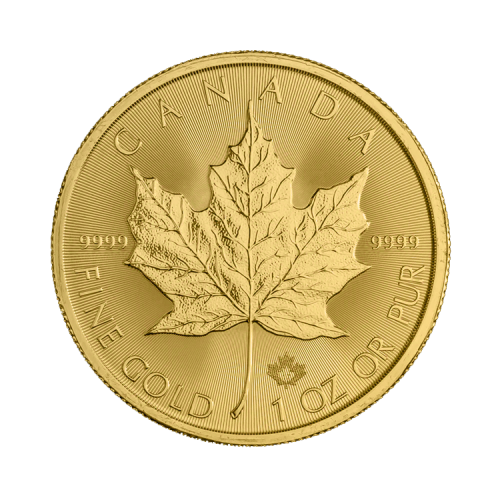 1 troy ounce gouden Maple Leaf circulated voorkant