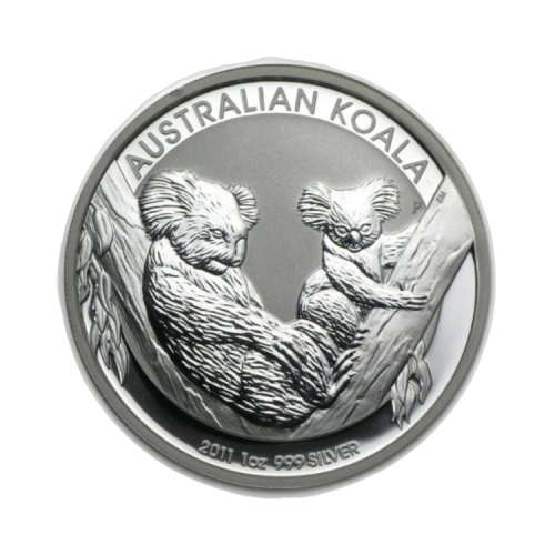 1 troy ounce zilveren Koala munt 2011 voorkant
